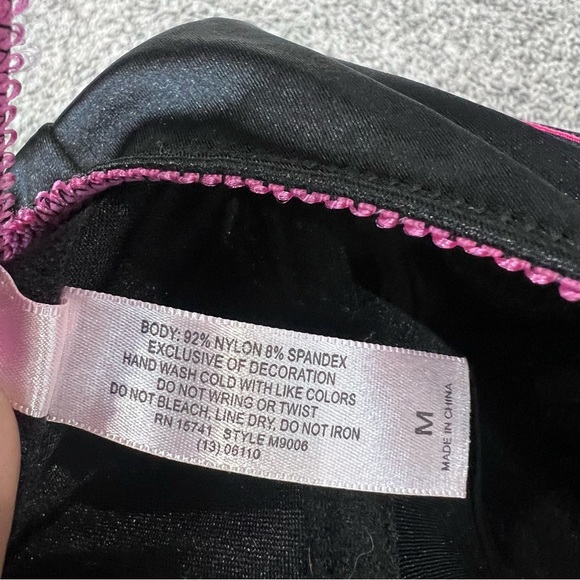 Victoria’s Secret Black Pink Underwired Bustier Corset Top Women’s Size M - Picture 6 of 6